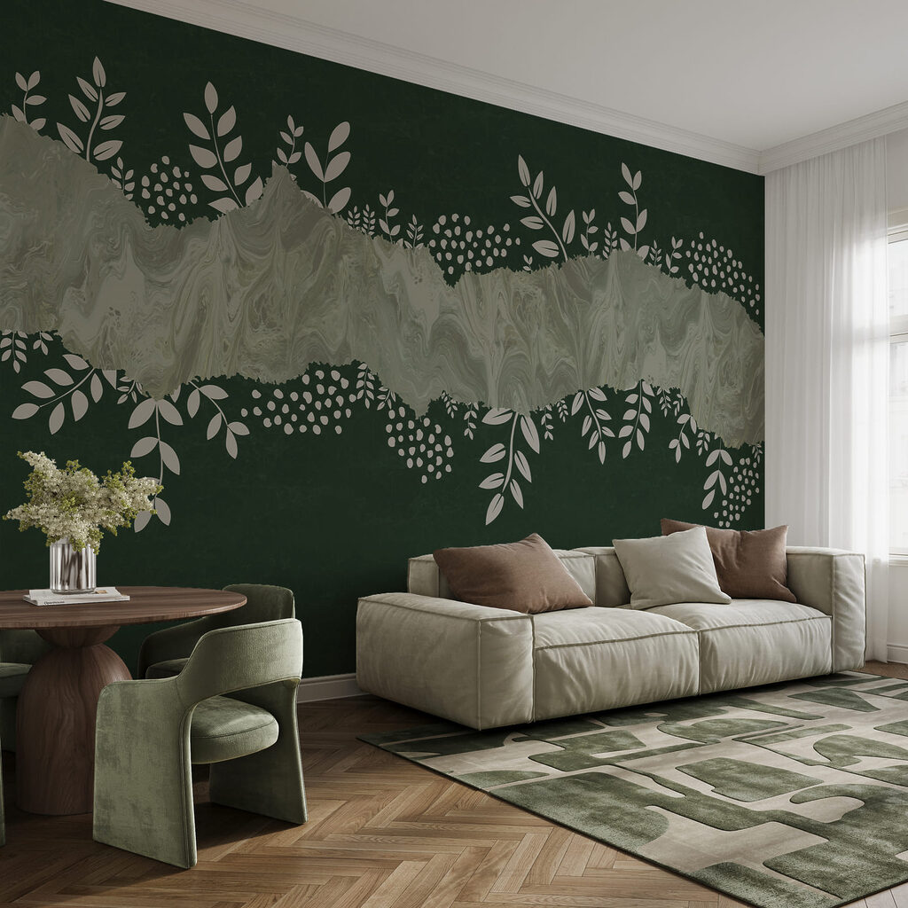 Frunze lângă vopsea — interior 1