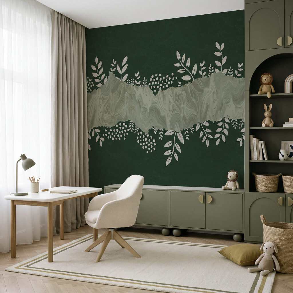 Frunze lângă vopsea — interior 3