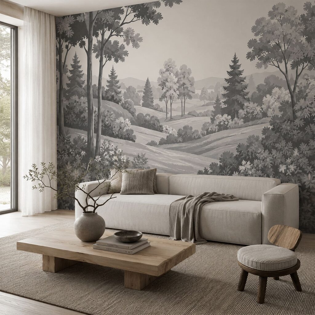 Peisaj în linii gri — interior 1