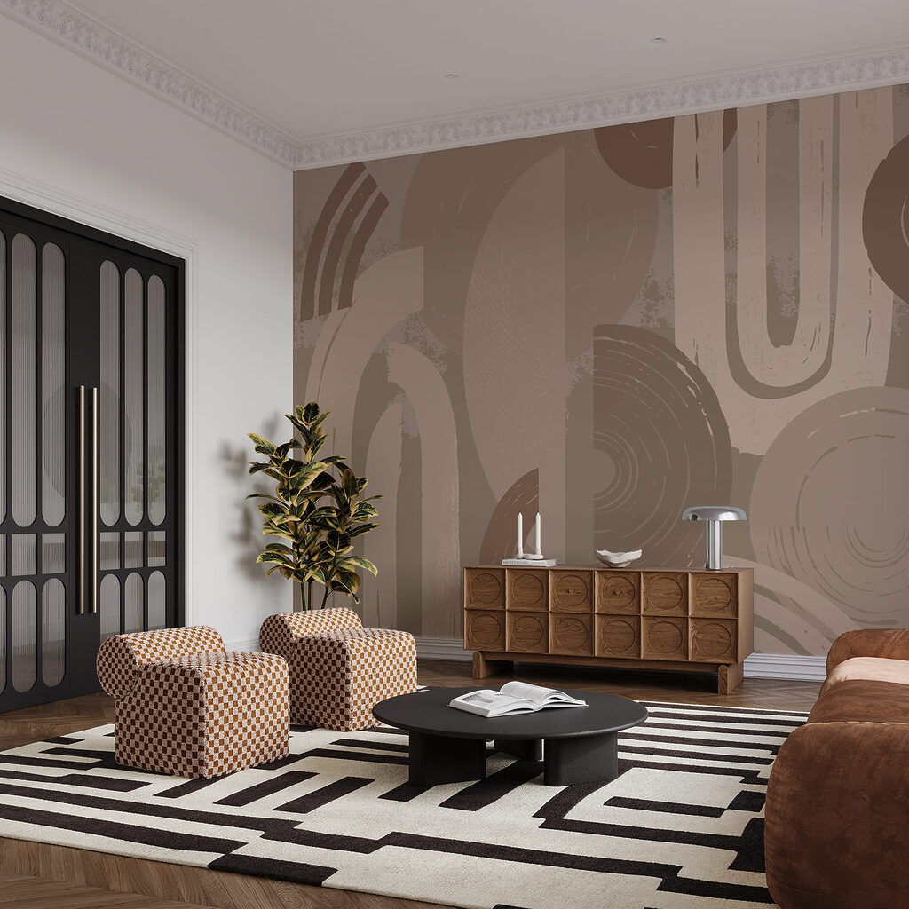Forme pământii cu tușe — interior 2