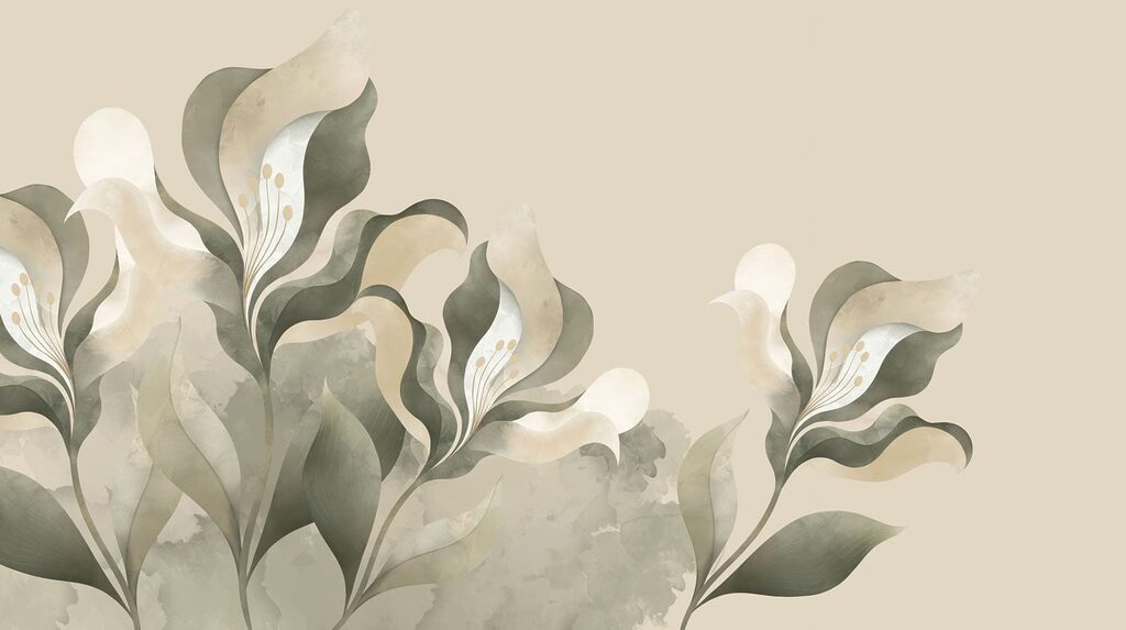 Flori botanice stilizate — design complet