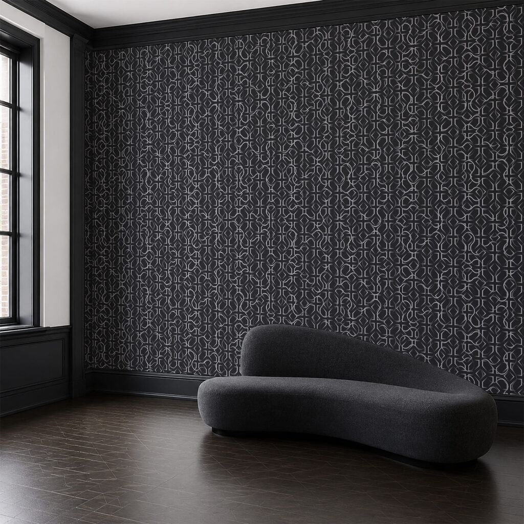 Linii verticale fine într-un interior