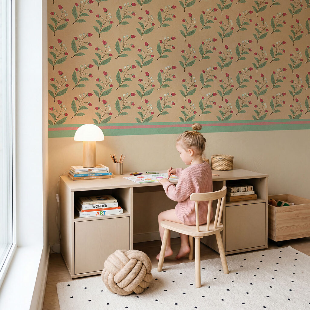 Ramuri verzi pe nisip — interior 1