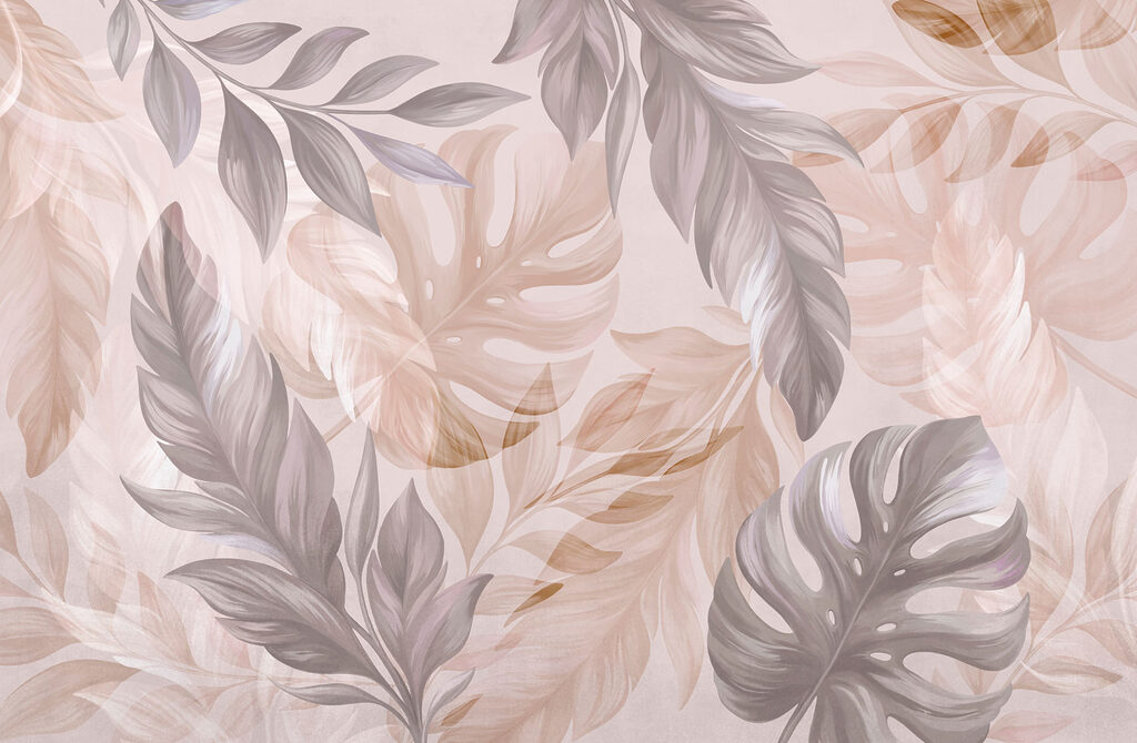 Frunze tropicale delicate — design complet
