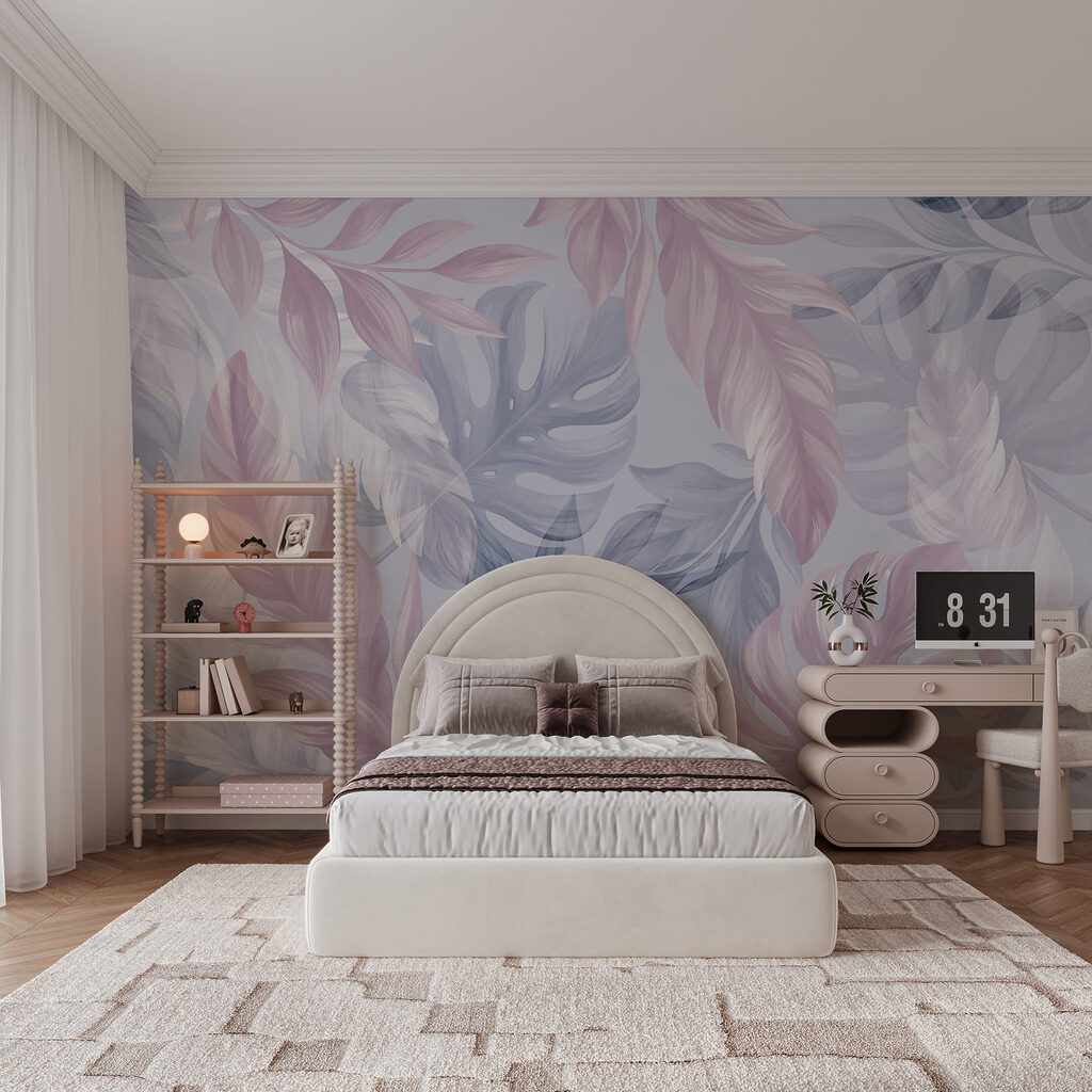 Frunze tropicale delicate într-un interior