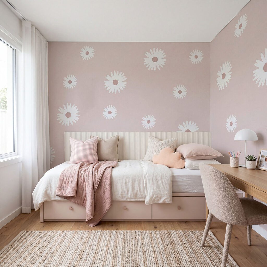 Margarete pe fundal — interior 1