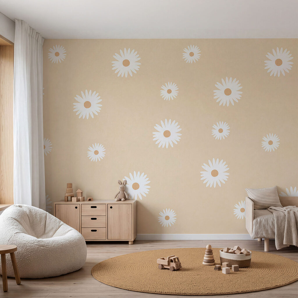 Margarete pe fundal — interior 1