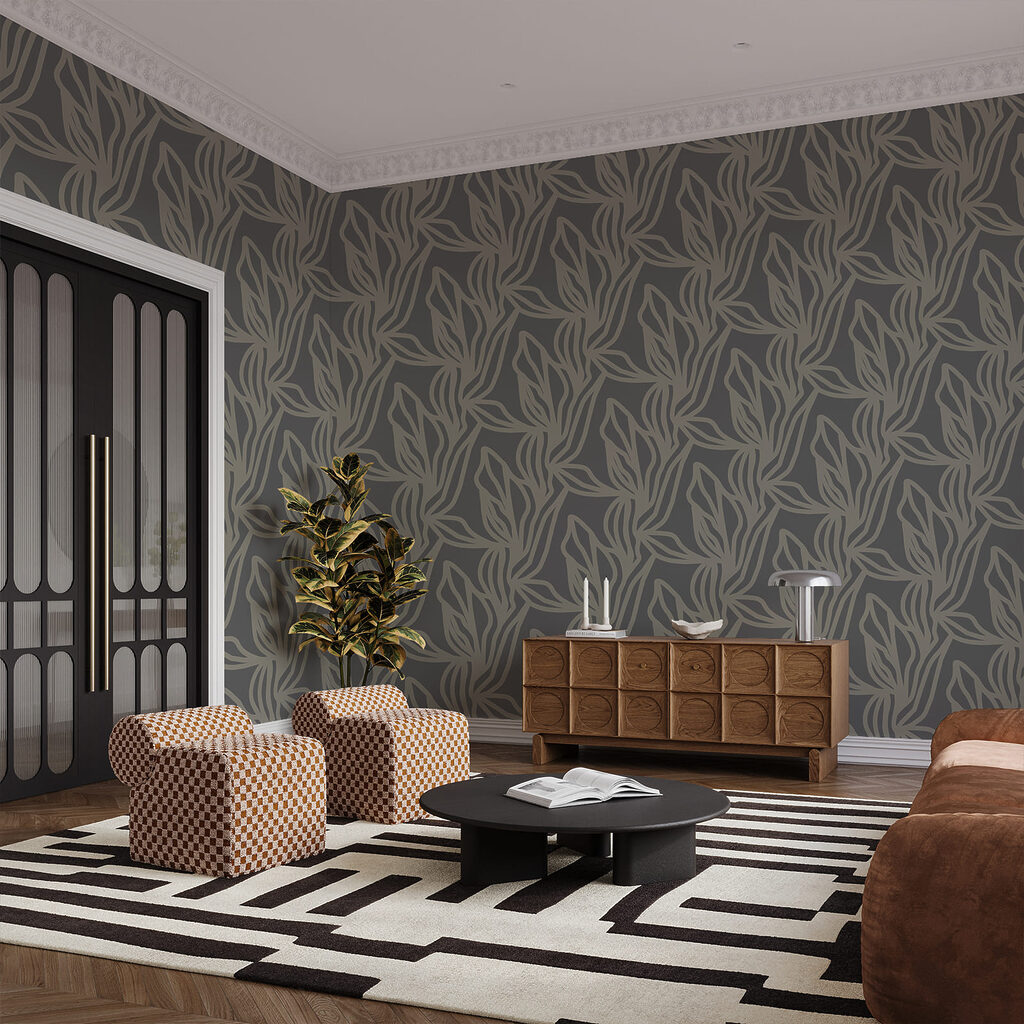 Frunze în contururi fine — interior 1