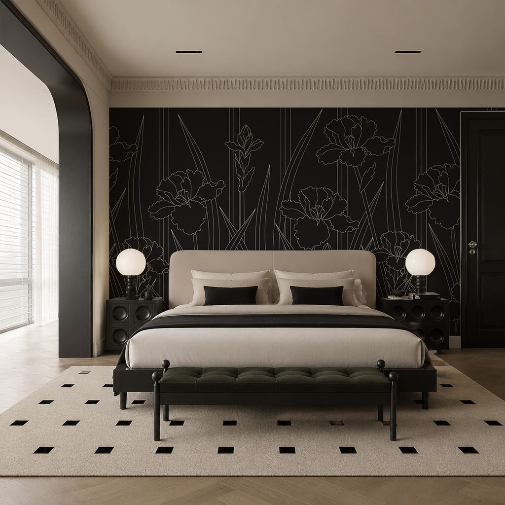 Flori în linii geometrice — interior 1