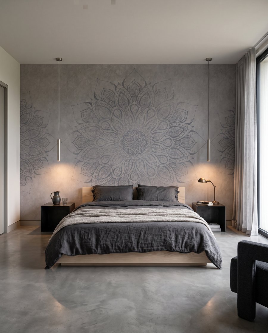 Mandală florală — interior 2