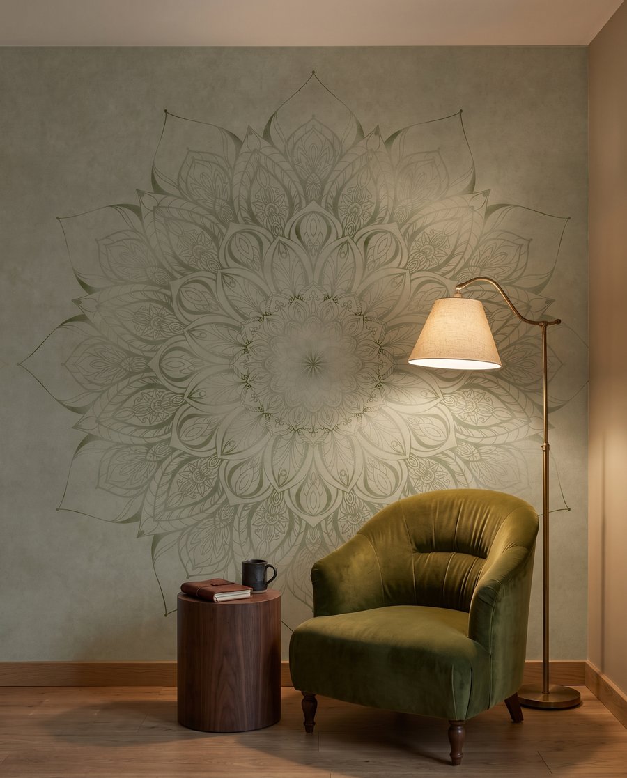 Mandală florală — interior 3