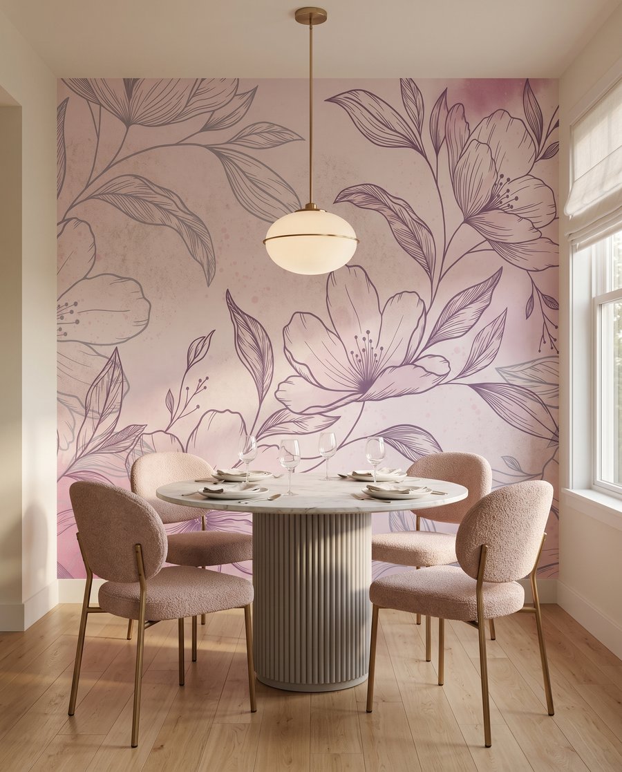 Ramură înflorită cu hașurări — interior 5