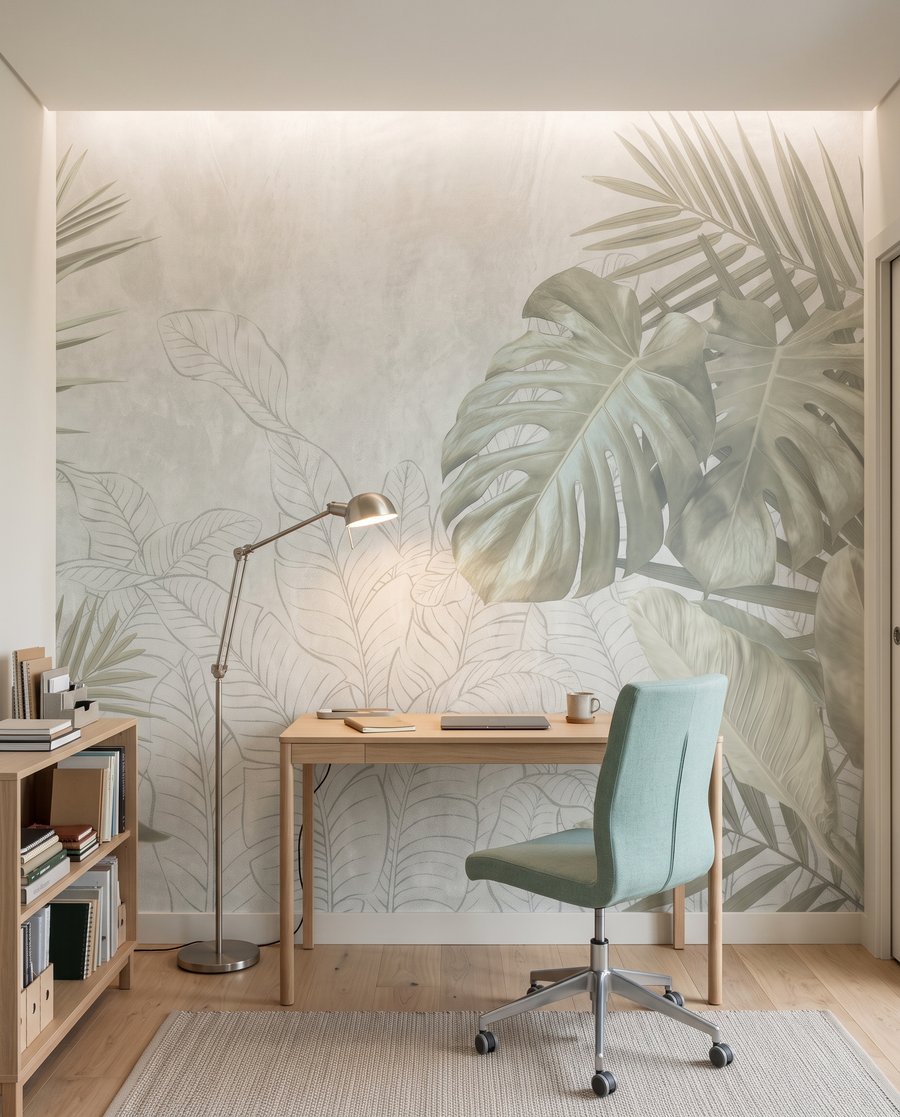 Frunze tropicale desenate — interior 6