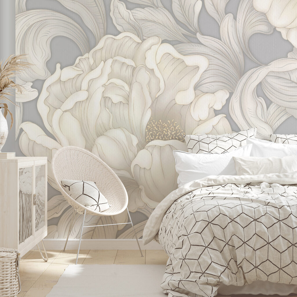 Flori albe ornamentale — interior 2