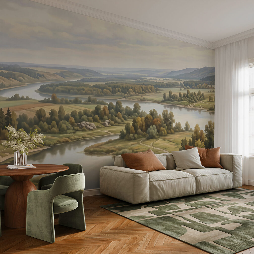 Râu prin pajiști — interior 4