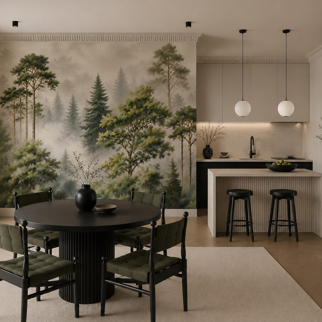 Siluete verzi în straturi — interior 4