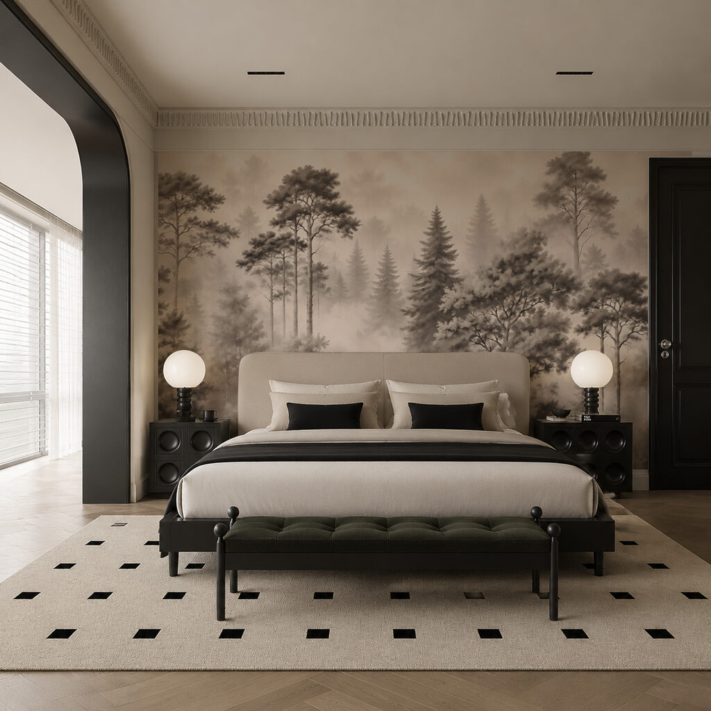Siluete verzi în straturi — interior 2