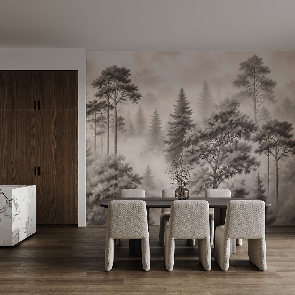 Siluete verzi în straturi — interior 3