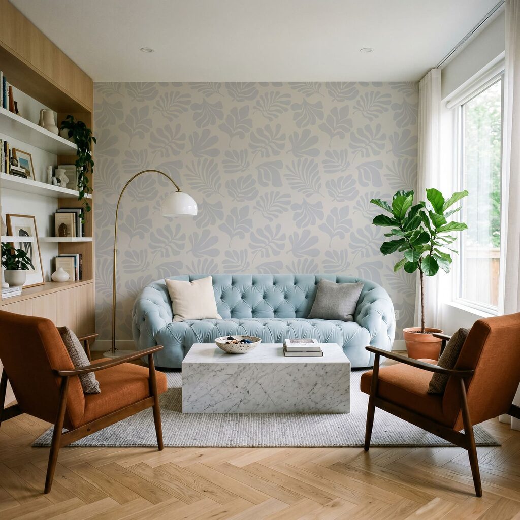 Frunze mici repetate — interior 2