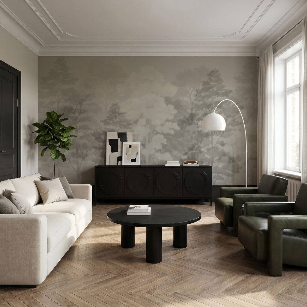 Copaci în straturi pictate — interior 2