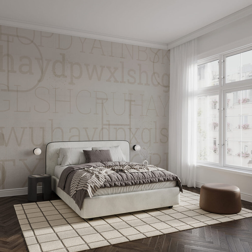Litere pe straturi uzate — interior 1