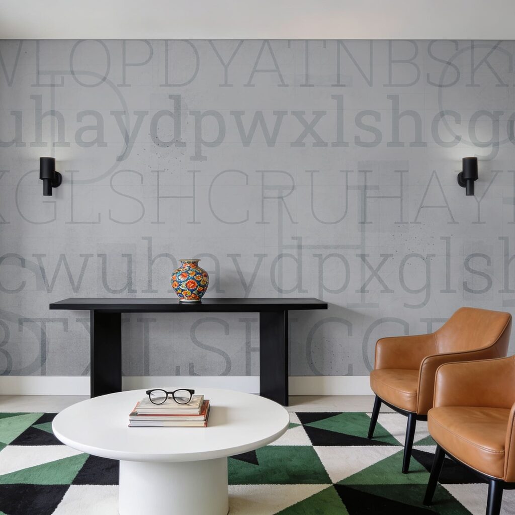 Litere pe straturi uzate — interior 3