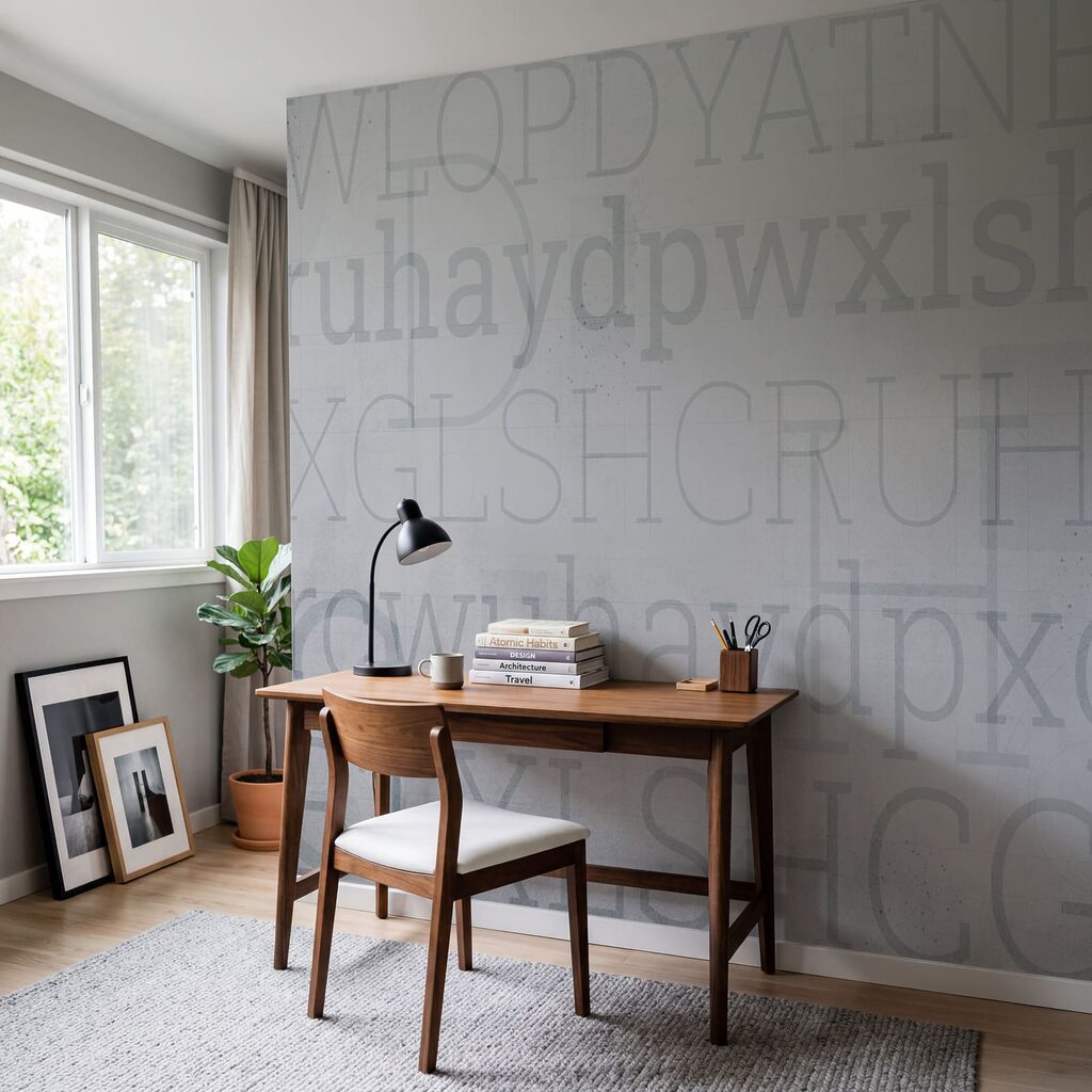 Litere pe straturi uzate — interior 1