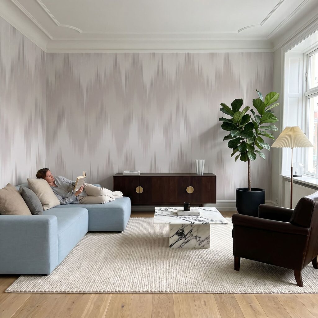 Zigzag delicat de vopsea — interior 2