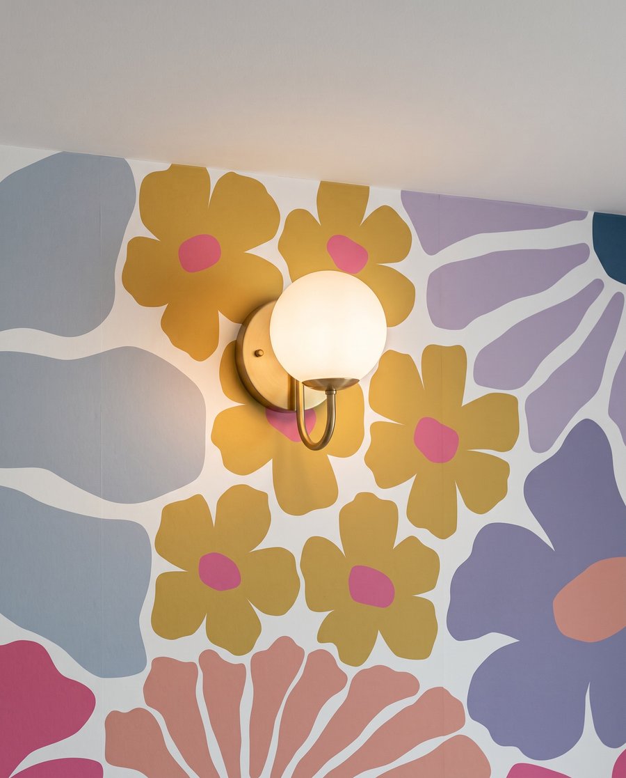 Flori decupate colorate — detaliu