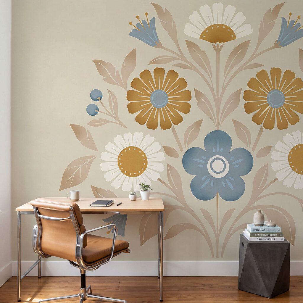 Flori în ornament rotund — interior 3