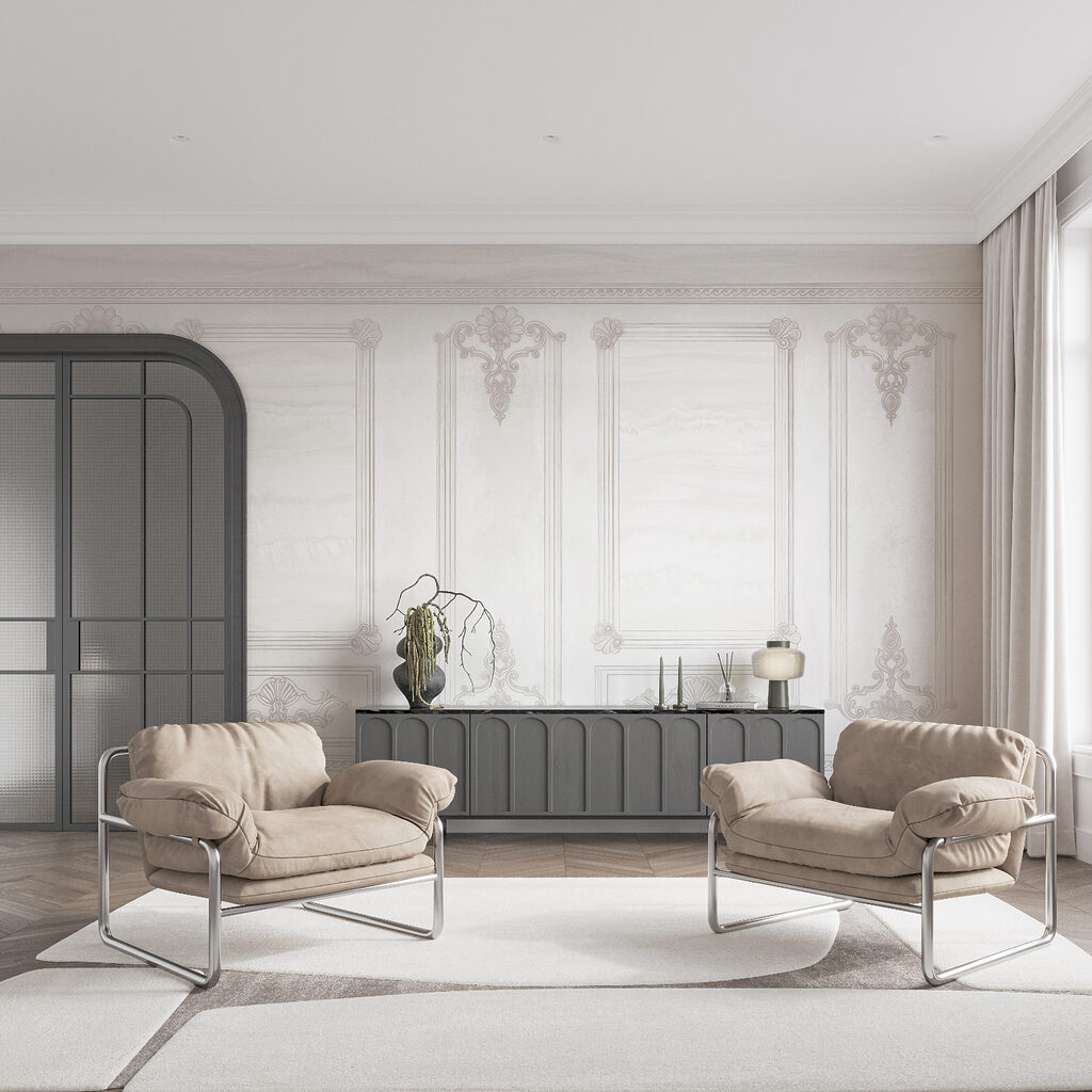 Perete cu profile — interior 2