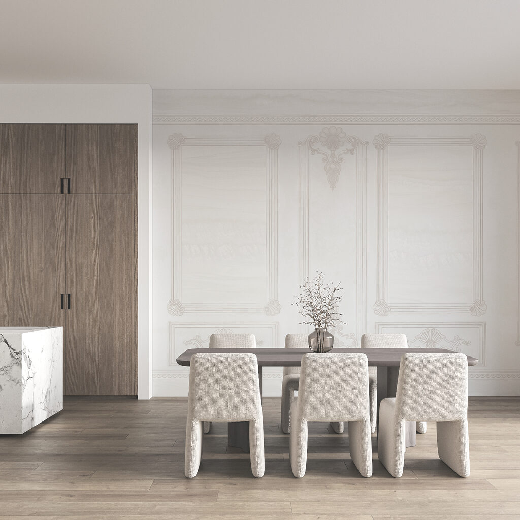 Perete cu profile — interior 4