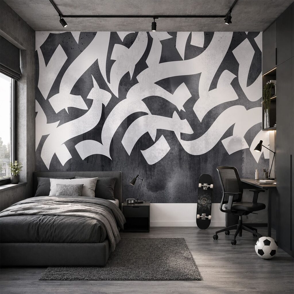 Litere în vopsea — interior 3
