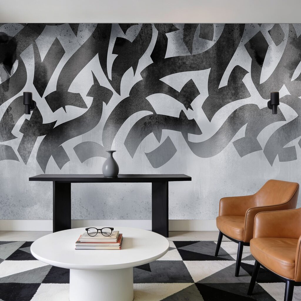 Litere în vopsea — interior 2
