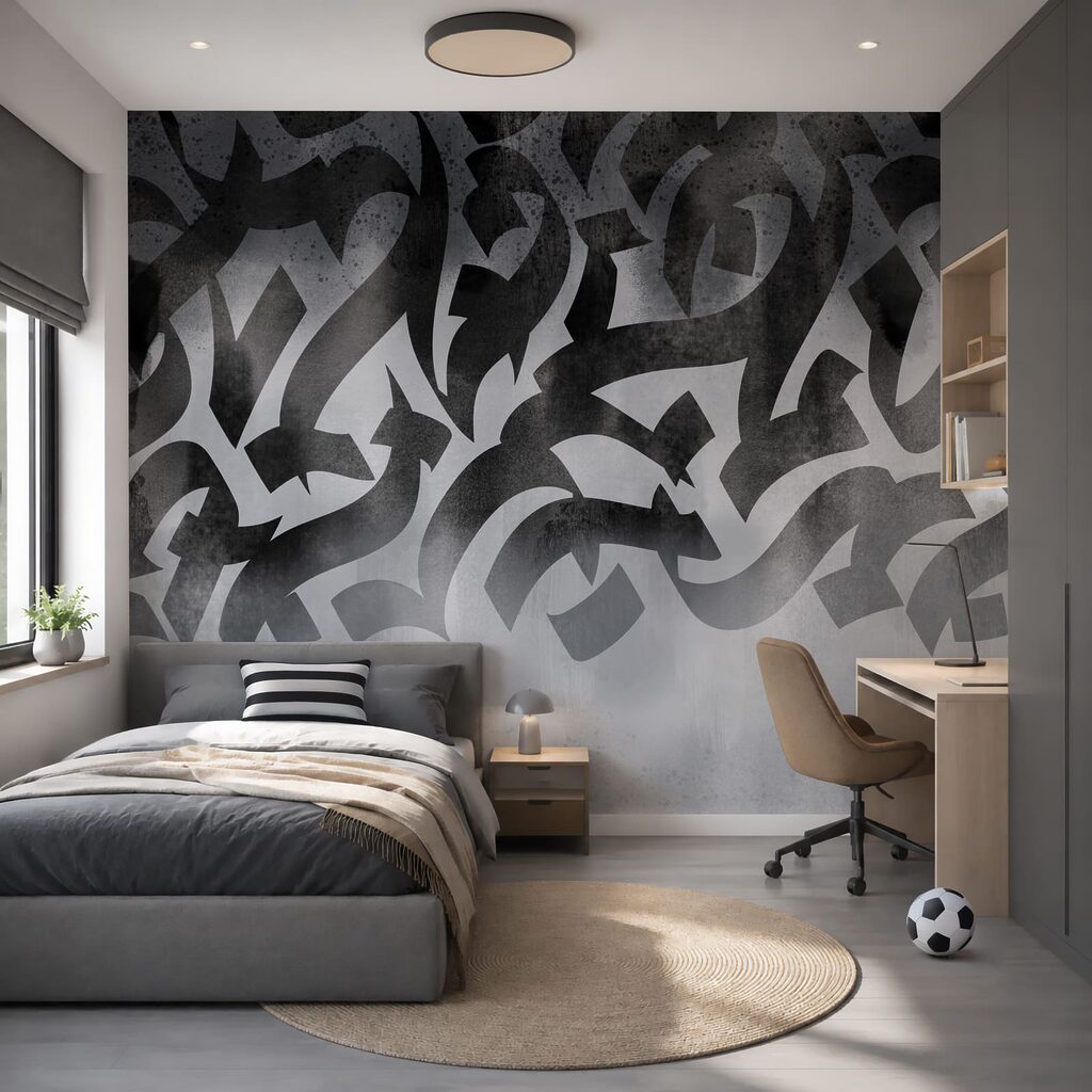 Litere în vopsea — interior 3