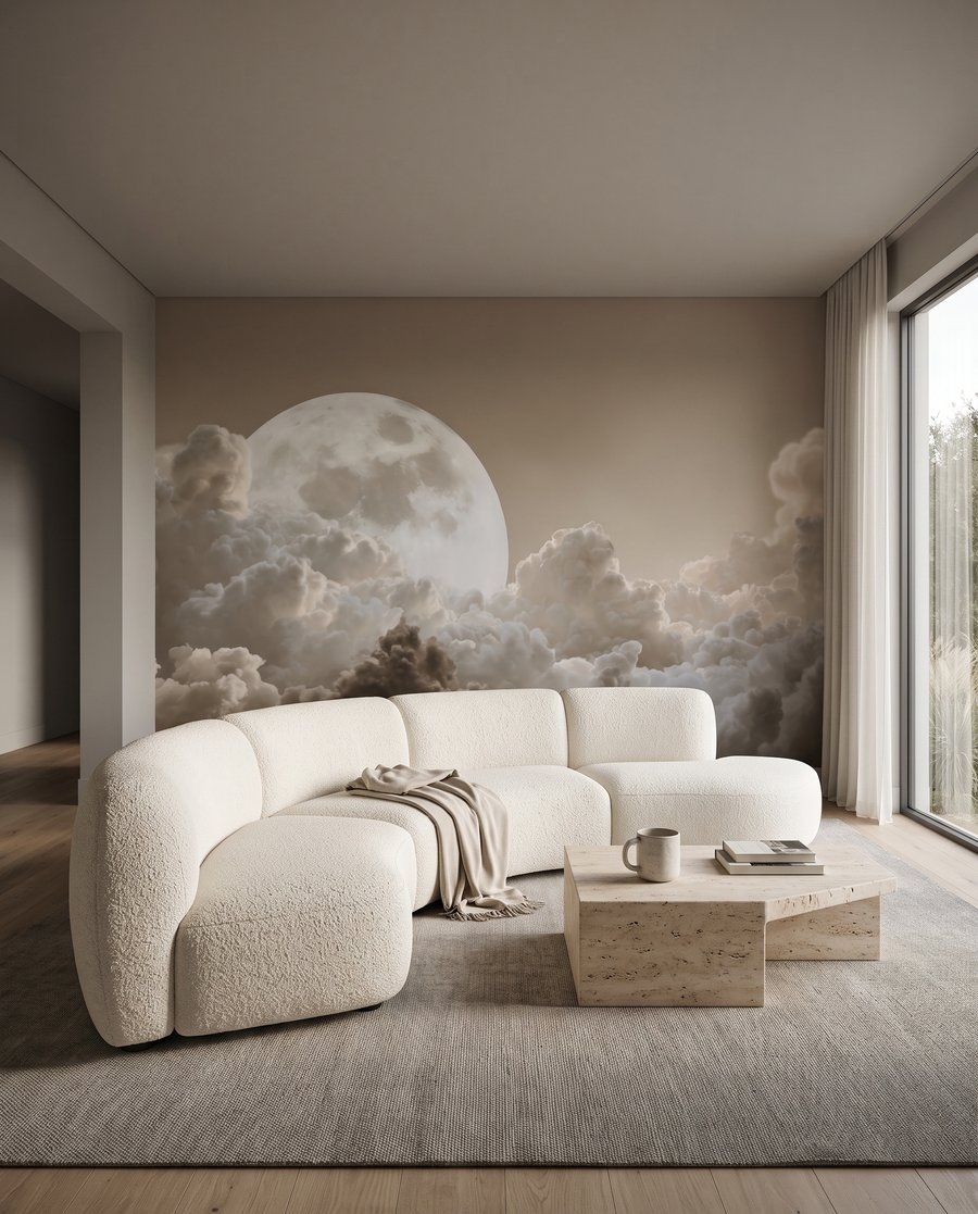Lună plină peste nori — interior 3