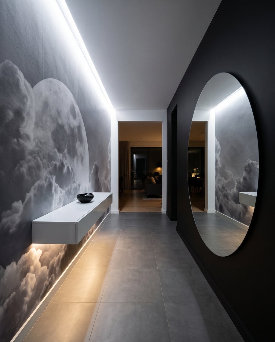 Lună plină peste nori — interior 4