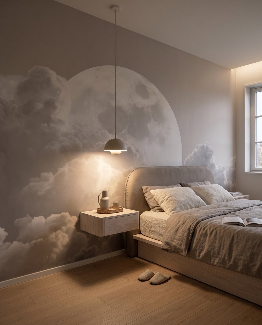 Lună plină peste nori — interior 3