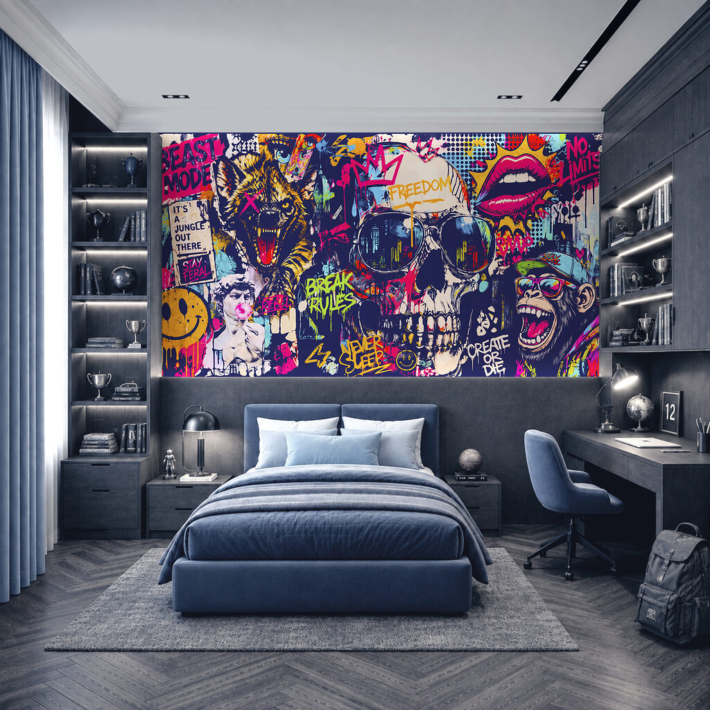 Craniu în graffiti — interior 2