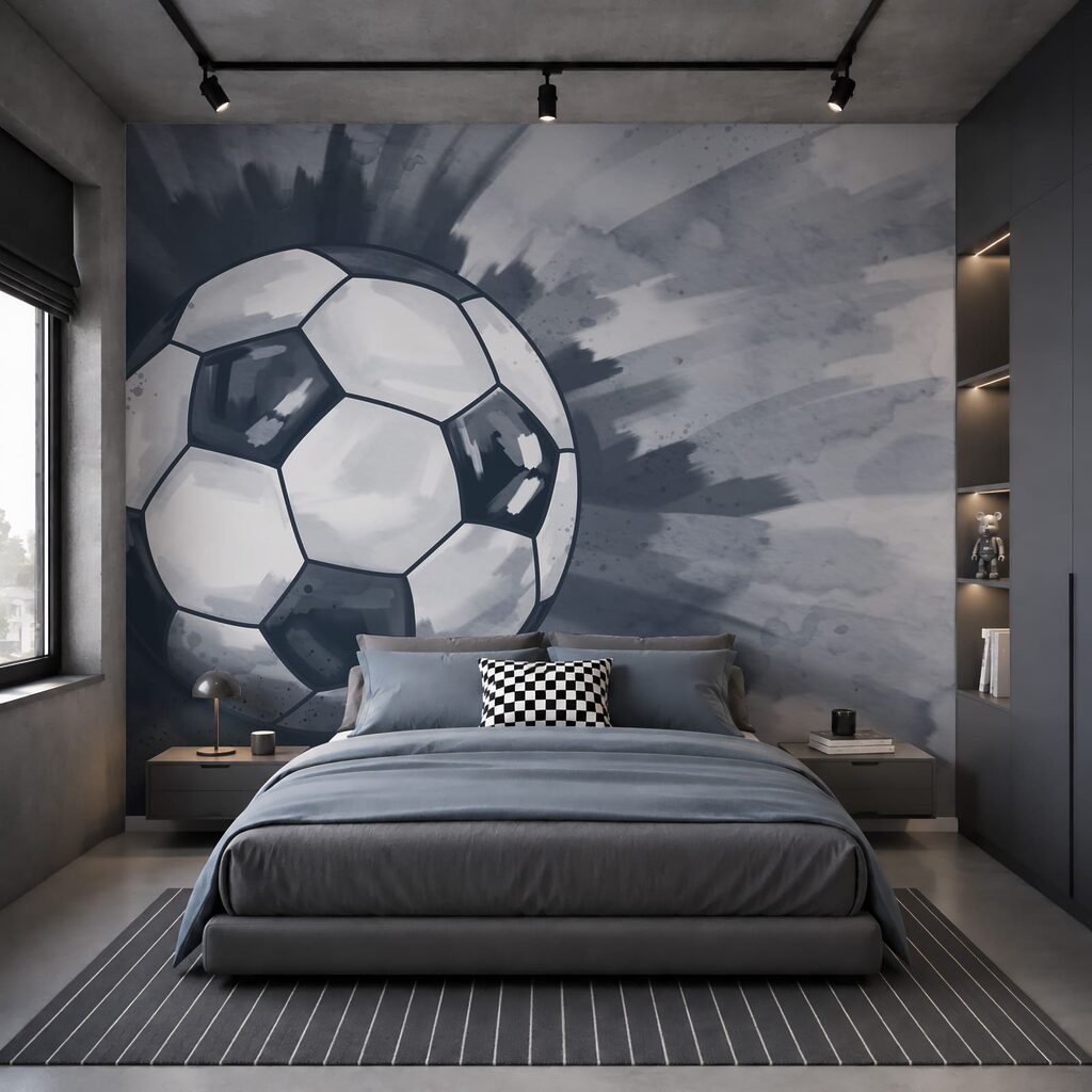 Fotbal în vopsea — interior 1