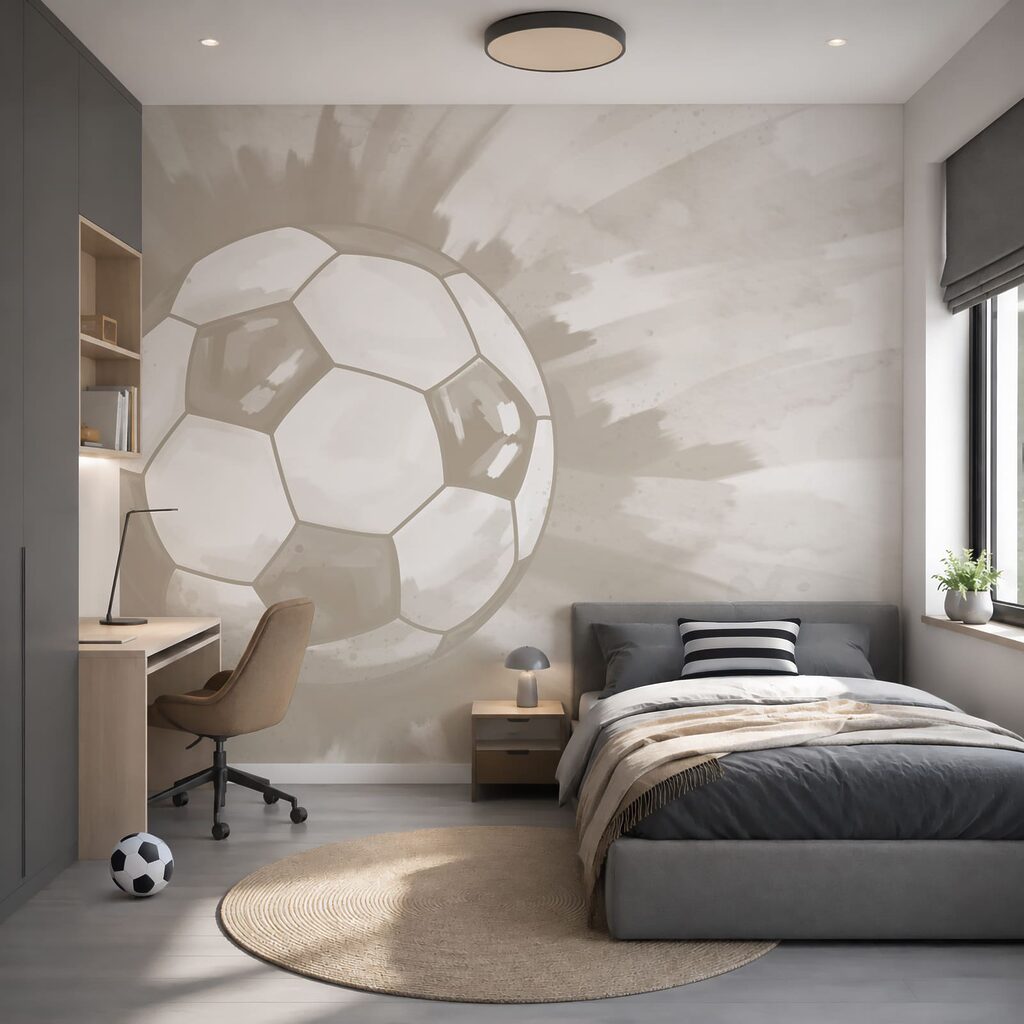 Fotbal în vopsea — interior 1