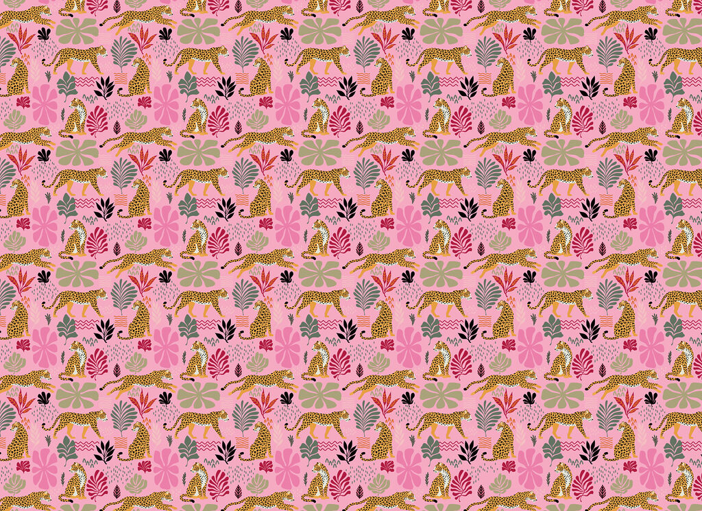 Leoparzi în junglă — design complet