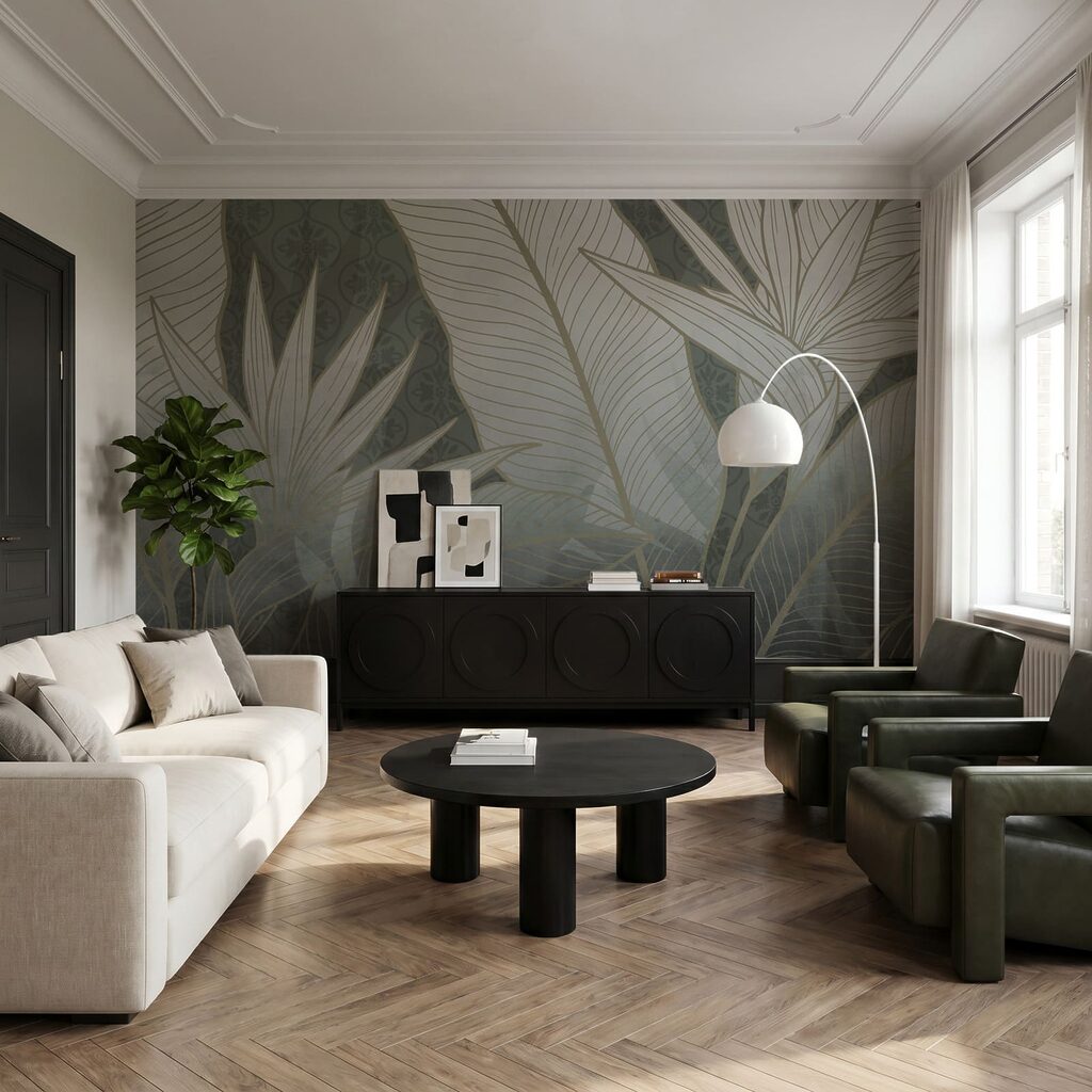 Frunze tropicale cu nervuri — interior 2
