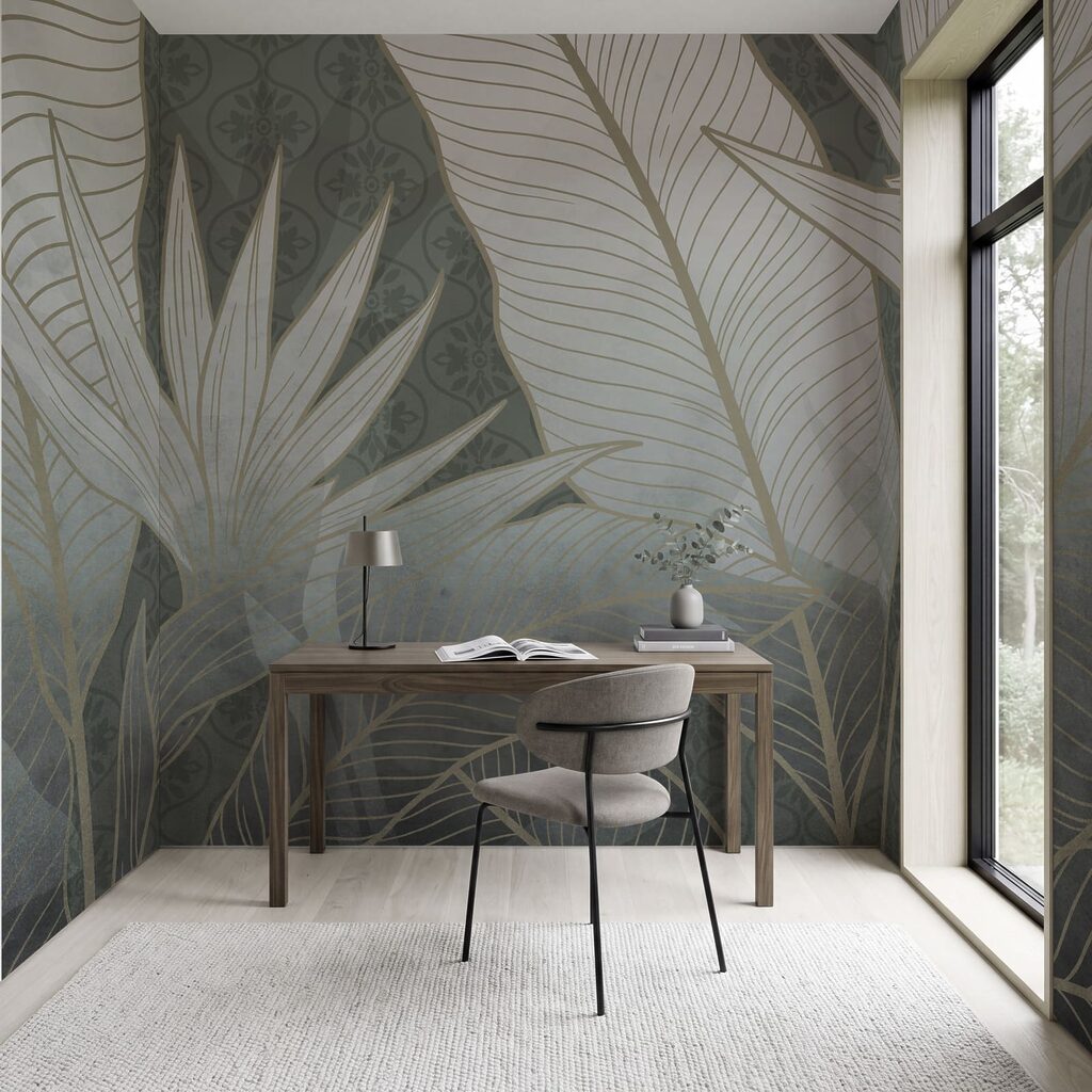Frunze tropicale cu nervuri — interior 5