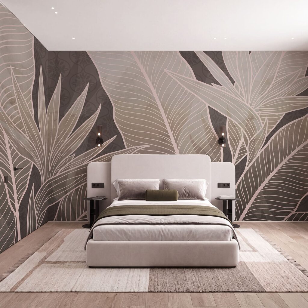 Frunze tropicale cu nervuri — interior 2