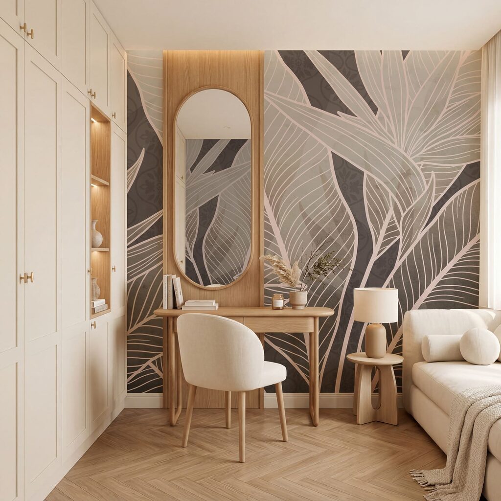 Frunze tropicale cu nervuri — interior 3