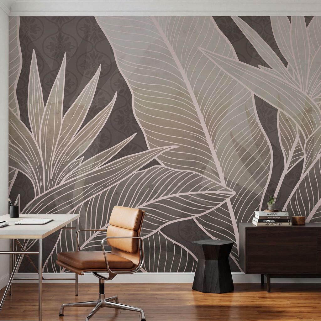 Frunze tropicale cu nervuri — interior 5