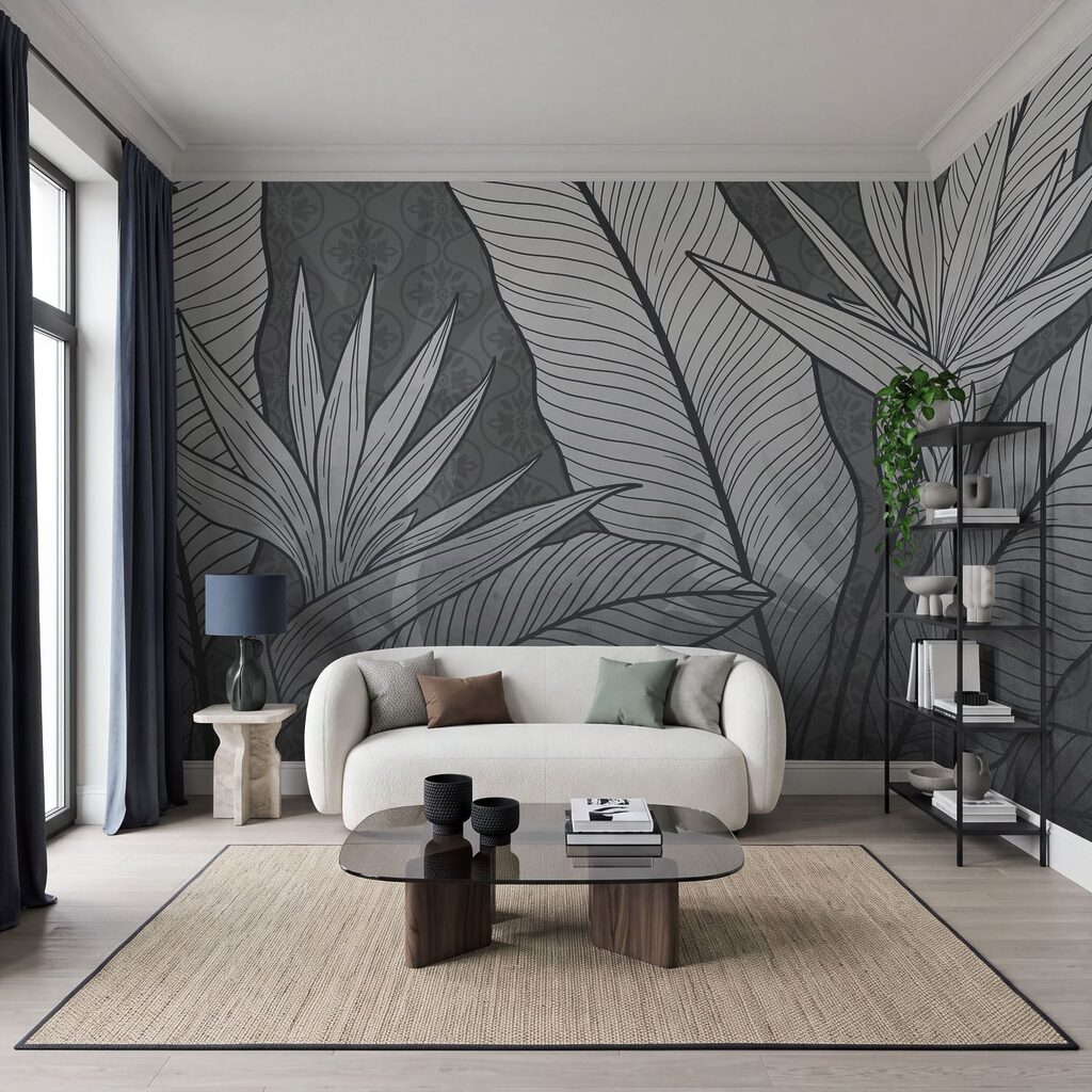 Frunze tropicale cu nervuri — interior 2