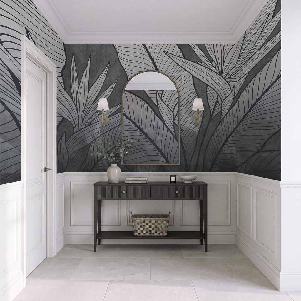 Frunze tropicale cu nervuri — interior 3