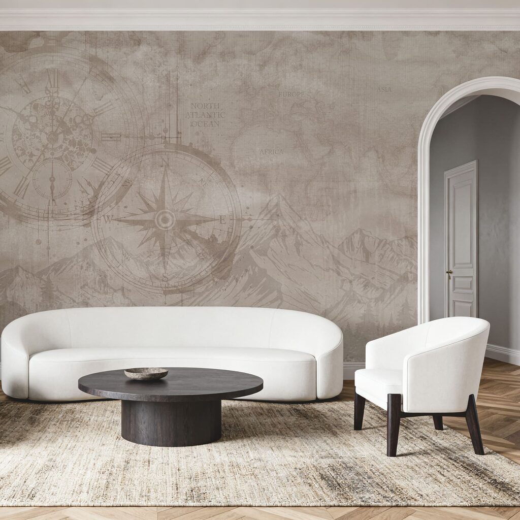Hartă veche cu munți — interior 3